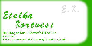 etelka kortvesi business card
