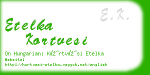 etelka kortvesi business card